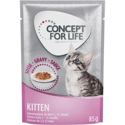 Concept for Life 10 € popusta na 48 x 85 g mokro hrano! - Kitten - v omaki