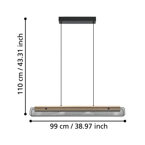 Eglo Viseća lampa kokomo-z 900702 Cene