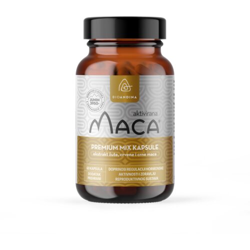 Bioandina premium mix aktivirana maka, 60 kapsula – hormonska ravnoteža Cene