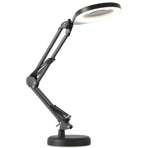  LED prigu&scaron;iva stona lampa sa lupom 2u1 AURIQ LOUPE LED/10W/5V 3000/4000/6500K crna Cene