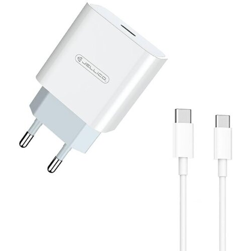 Jellico hišni polnilec AK-180 Quick Charge 20W vhod Type C s kablom Type C - Original (EU Blister) bel Cene