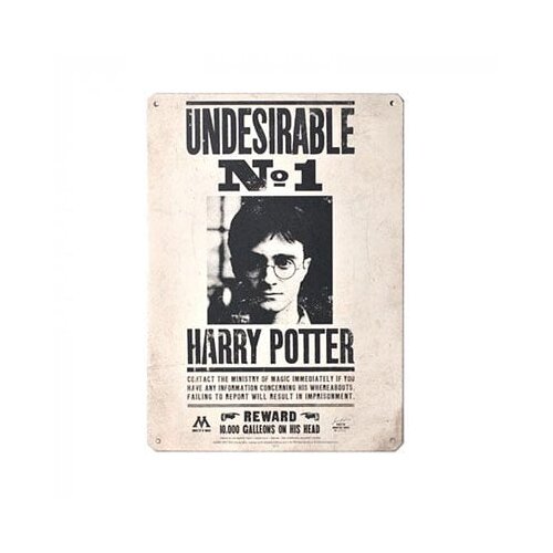 Half Moon Bay Harry Potter - Zidna dekoracija - Harry Potter, Undesirable No 1, metal Cene
