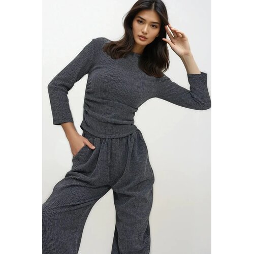 Trend Alacati Stili ženska bluza 3/4 rukava ALC-X11411, rolka, tamnosiva Cene