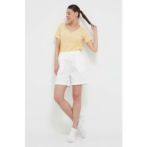 New Balance Kratke hlače za žene, boja: bijela, glatki materijal, visoki struk