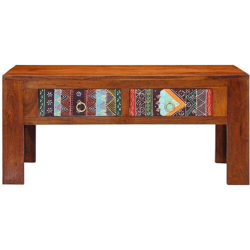 Maison Chic Klubska mizica - kavna mizica - Nizka mizica 90x50x40 cm trden akacijev les, (21755212) Cene