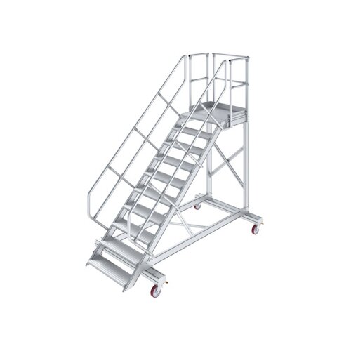 Krause pokretne stepenice sa platformom 10 gazišta nagib 45° 600mm 827890 Slike