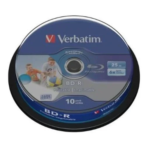 Verbatim BD-R 6x 25GB Full Surface White Printable, 10 kom