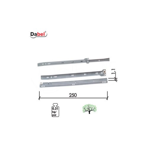 Dabel klizač fioka KL5100 Bela 250 mm Q 3304104 Cene