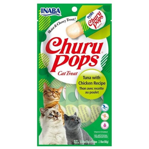 Inaba churu pops lizalice za mačke - tuna i piletina 4x15g Cene