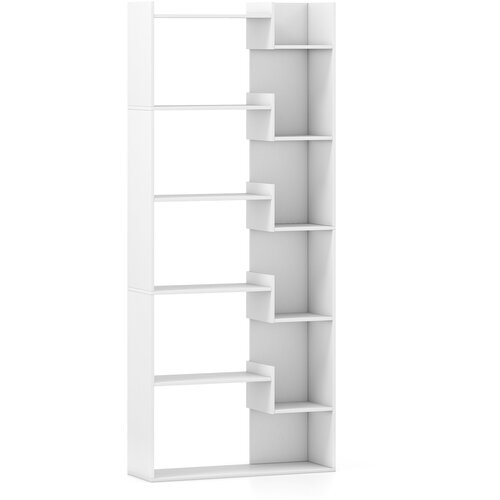 Costway Knjižnica bela Knjižnica za dnevno sobo, (5000007178) Slike
