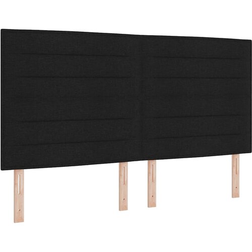  s opruga kutije s madracem Crna 180 x 200 cm tkanina Slike