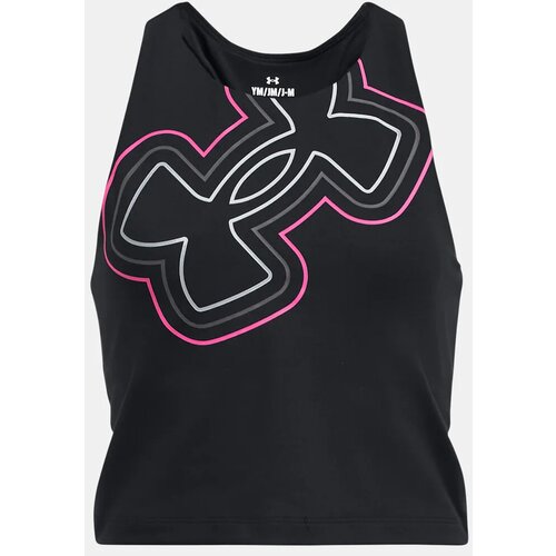 Under Armour Tank Top Motion Branded Crop Tank - BLK - Girls Cijene