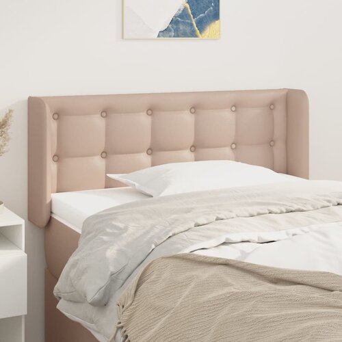 vidaXL Vzglavje z ušesi kapučino 83x16x78/88 cm umetno usnje Cene