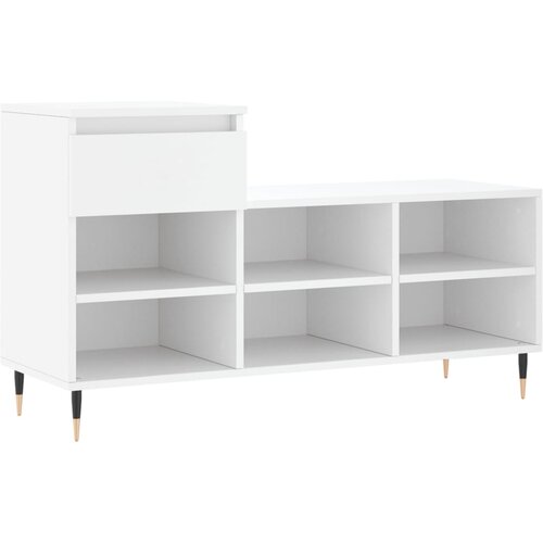Maison Chic Omarica za obutev - Kopa za čevlje bela 102x36x60 cm inženirski les, (21777305) Slike