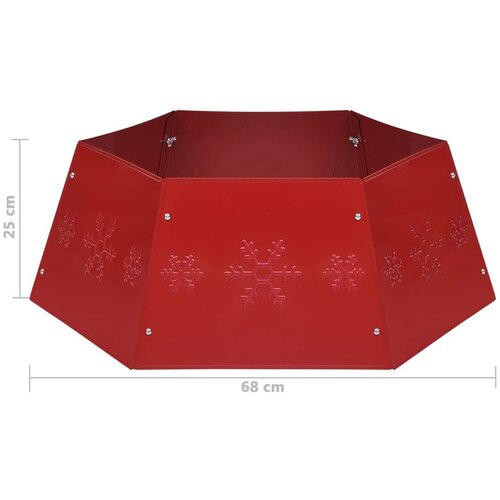 VidaXL Podloga za božićno drvce crvena &amp;Oslash; 68 x 25 cm Slike