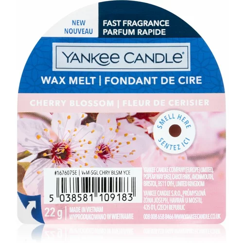 Yankee Candle Cherry Blossom vosek za aroma lučko 22 g unisex