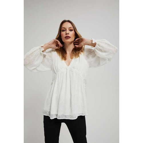 Marisse White Shirt With Puffed Sleeves Slike