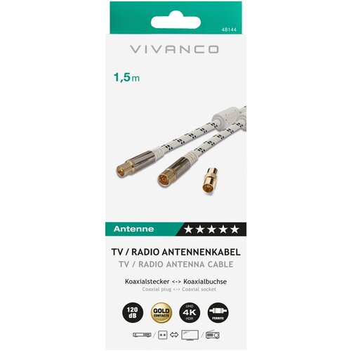 Vivanco HQ Antennenkabel Gold 1,5m Cene