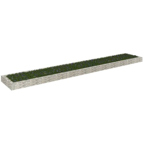 vidaXL Gabionska povišena gredica od pocinčanog čelika 600x100x20 cm Cijene