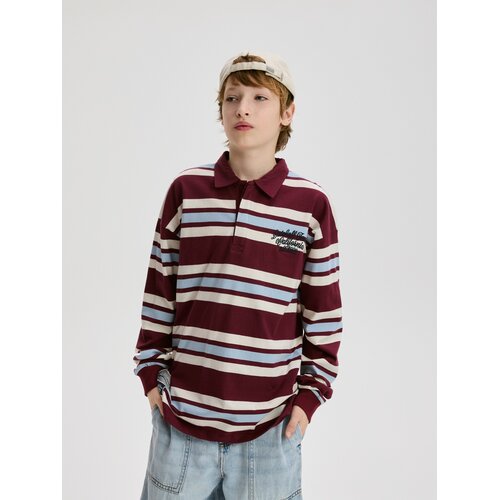Reserved Polo-majica dugih rukava - boja kestena Cijene