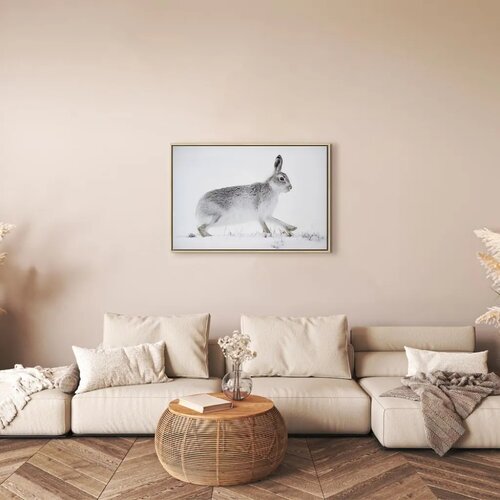  Slika - Hare (1 Part) Wide 60x40 U prirodnom drvenom okviru Slike