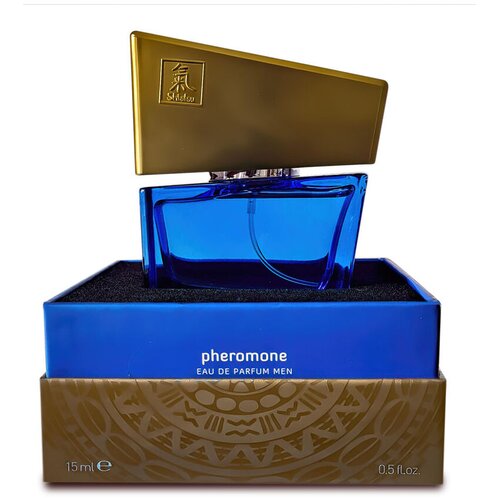  Parfem sa feromonima za mu&amp;scaron;karce Shiatsu Pheromon Fragrance Darkblue, 15ml Slike