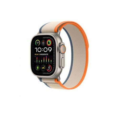 Apple watch 49mm band: orange/beige trail loop - s/m (mt5w3zm/a) Cene