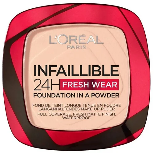 L'oréal Infallible 24H Fresh Wear Powder Foundation - 180 Rose Bež