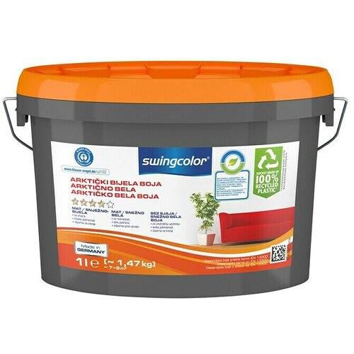 SWINGCOLOR Unutarnja disperzijska boja (Bijela, 1 l) Slike