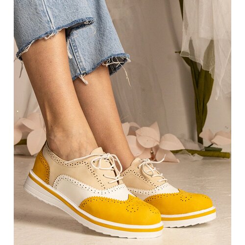 Gemre Yellow classic oxford shoes Toddi Cene
