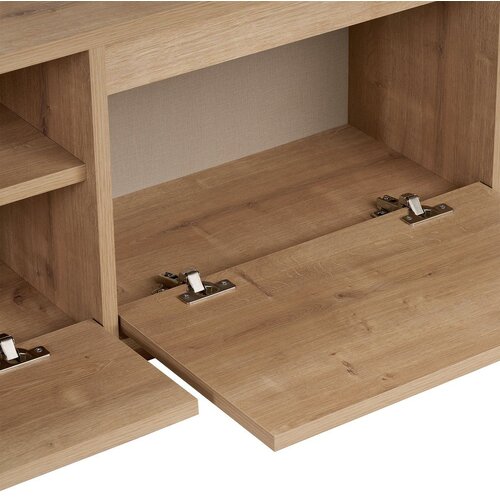 Kalune Design TV komoda u dekoru hrasta u prirodnoj boji 160x42x30 cm Sentinel &amp;ndash; Slike