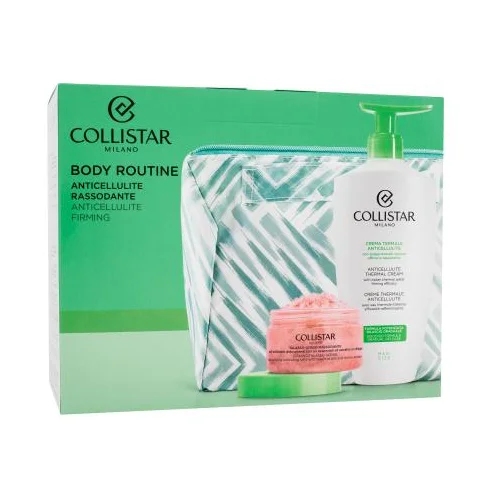 Collistar Special Perfect Body Routine Set piling za tijelo Firming Talasso-Scrub 150 g + krema za tijelo Anticellulite Thermal Cream 400 ml + kozmetička torbica za žene