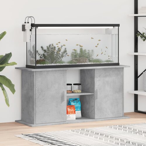 vidaXL Stojalo za akvarij betonsko sivo 121x41x58 cm inženirski les Cene