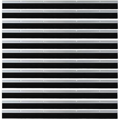  Držač četke za vrata 12 pcs Srebrno 100 cm Aluminijski legura Slike
