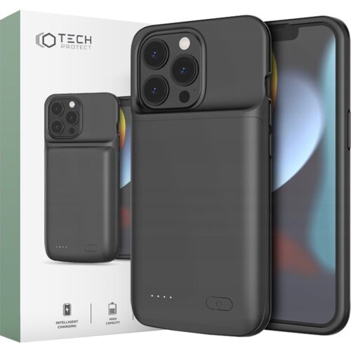 TECH-PROTECT OVITEK POWERCASE ZA IPHONE 13 13 PRO ČRN 4800MAH, (22069199) Cene