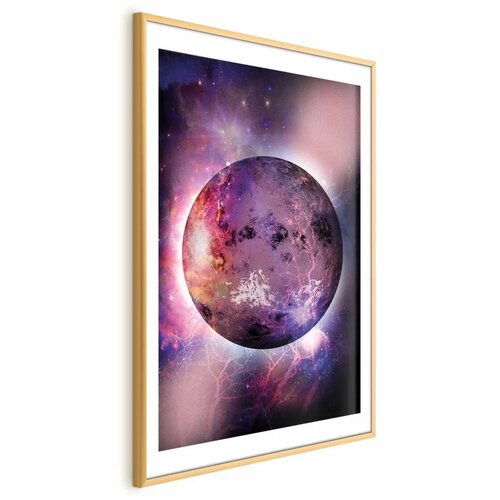  Plakat Unknown Planet 40x60 Zlatni okvir s margom Cene