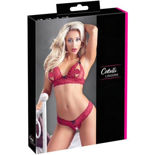 Cottelli - Raskošan čipkasti grudnjak (crveni) Cijene