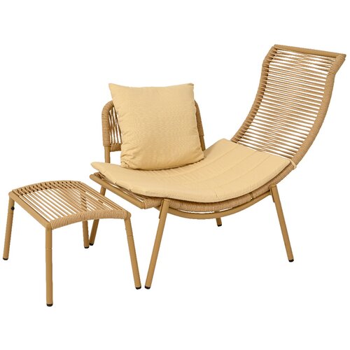 Dekordom baštenski set 2/1 Stolica relax i tabure 9899207 KMG Cene