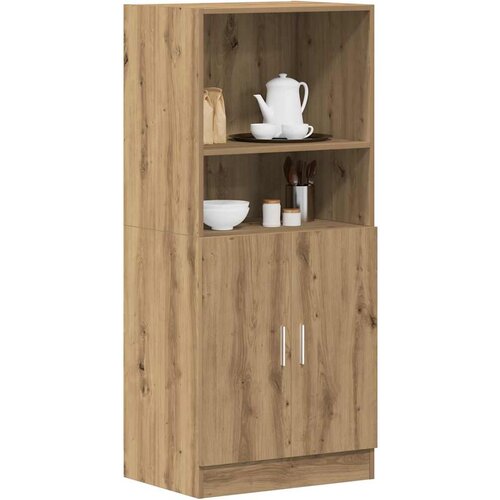 vidaXL Kuhinjska omarica artisan hrast 57x41,5x131,5 cm inž. les Cene