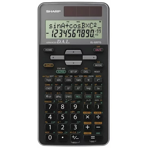Sharp Tehnični kalkulator EL520TGGY, črn