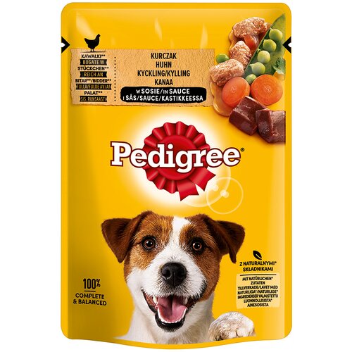Pedigree vrečke v multi pakiranju - Piščanec v omaki 144 x 100 g Cene