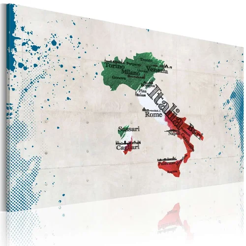  Slika - Map of Italy 90x60