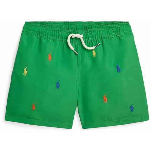 Polo Ralph Lauren Otroške kopalne kratke hlače zelena barva