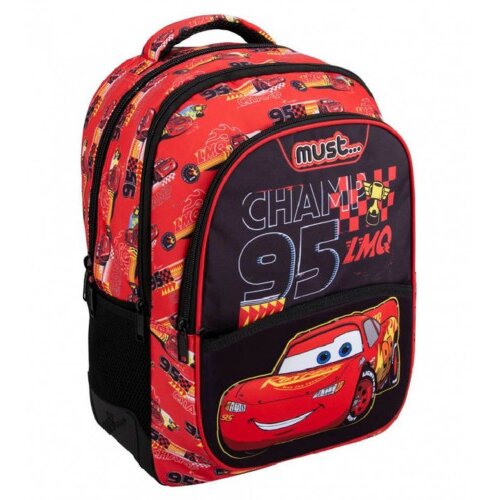 DIAKAKIS Ruksak CARS Lets Race 32 x 18 x 43cm 3 zipa 564207 Slike