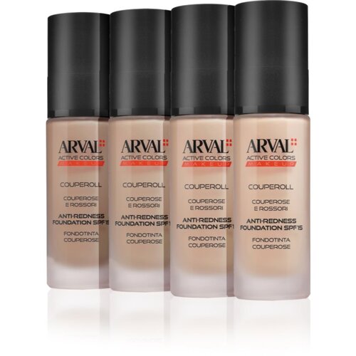 Arval Couperoll Anti-redness foundation SPF15 prekrivni tekoči puder SPF 15 30 ml Slike