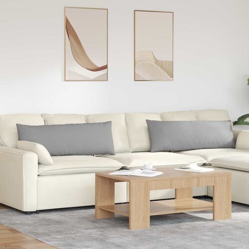 vidaXL jastučići za sofu 2 pcs siva 120 x 40 cm tkanina Cene