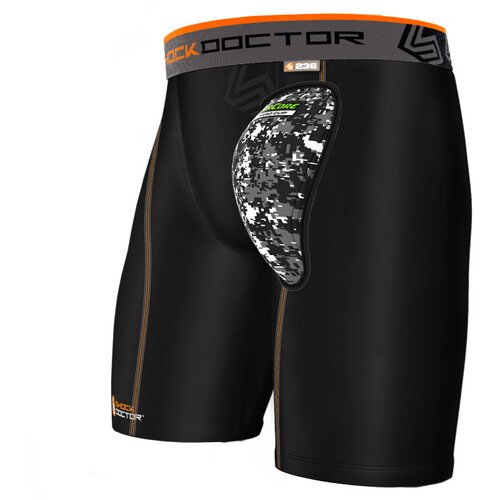 Shock Doctor compression shorts with jockstrap Hard Cup, black, S Slike