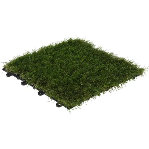 Koopman plošče za teraso umetna trava zelena 30x30cm, set 6/1, 261777