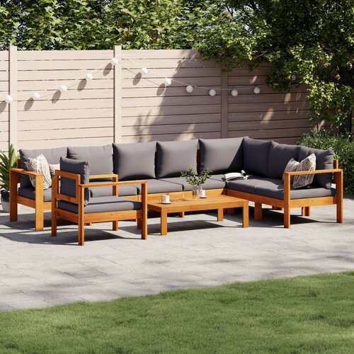 VidaXL 6-dijelna set vrtnih sofa s jastucima masivno bagremovo drvo Slike