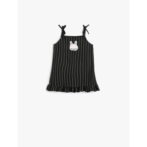 Koton Strappy Dress with Rabbit Applique and Pocket Detail Slike